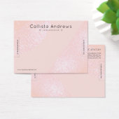 Blush roze Glitter Geo Heart Bracelet display Visitekaartje (Bureau)