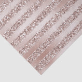  Blush Roze Glitter Glam Stripes Tissuepapier (Detail)