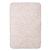 Blush roze glitter leopard print                 badmat (Voorkant Verticaal)