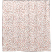 Blush roze glitter leopard print                   douchegordijn (Voorkant)