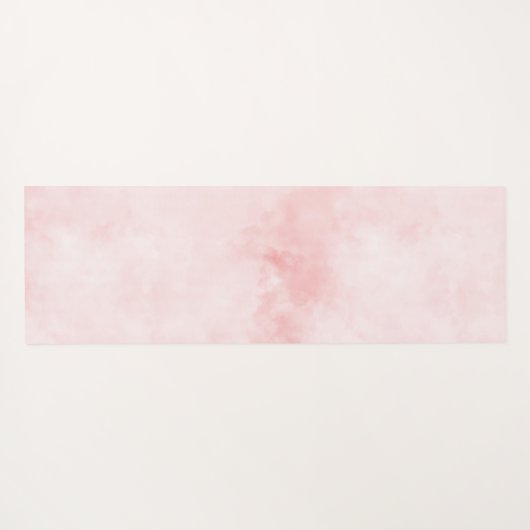 Blush roze glitter leopard print yogamat (Achterkant (horizontaal))