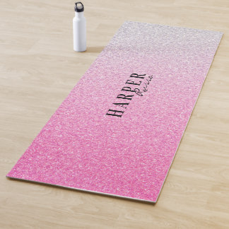 Blush roze glitter personal Sign Yogamat
