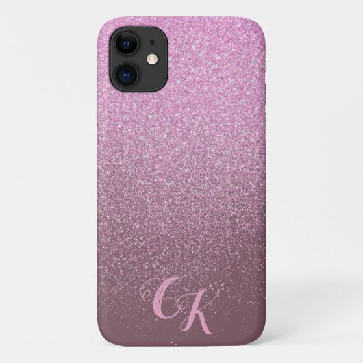 Blush roze glitter Shimmer Persoonlijke telefoonta Case-Mate iPhone Case (Achterkant)