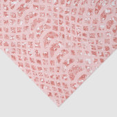 Blush Roze Glitter Snake Huid Dierlijke Print Tissuepapier (Detail)