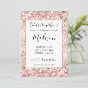 Blush roze glitter Sparkle Kaart