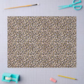 Blush roze Gold Black leopard-printer   Tissuepapier (Craft)