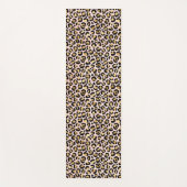 Blush roze Gold Black leopard-printer           Yogamat (Voorkant)