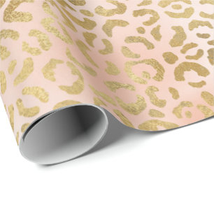 Blush roze Gold-klepafdruk    Cadeaupapier