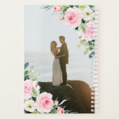 Blush roze & Gold Modern Floral Wedding Planner (Achterkant)