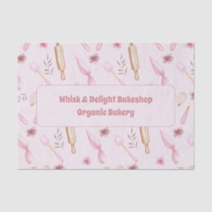Blush Roze & Goud Bakken & Kookgerei Bakkerij Tissuepapier
