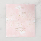 Blush Roze & Goud Splatter Moderne Tafelstoel (Buitenkant ongevouwen)