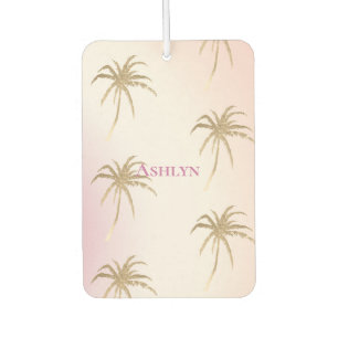 Blush roze goud tropische palmbomen luchtverfrisser
