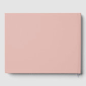 blush roze gouden baby shower gastenboek (Achterkant)
