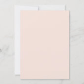 Blush roze grijs Modern Minimalistisch Verticaal Save The Date (Achterkant)