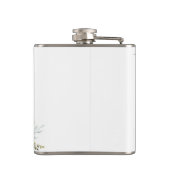 Blush Roze Groene Bruiloft Feest Fles Heupfles (Achterkant)