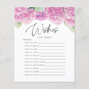 Blush Roze Haar Een Meisje Wensen Baby shower Spel