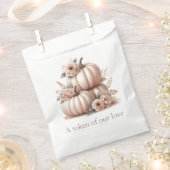 Blush Roze Herfst Pompoen gunstzakken Bedankzakje (Geknipt)