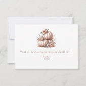 Blush Roze Herfst Pompoen Highland koe Bedankt (Achterkant)