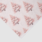 Blush Roze Kerstboom Patroon Decoupage Tissuepapier (Detail)