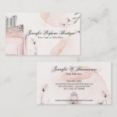 Blush Roze Klasse Parfum Etherische Oliën Visitekaartje (Voorkant / Achterkant)