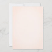 Blush roze klassieke kalligrafie elegante bruiloft kaart (Achterkant)