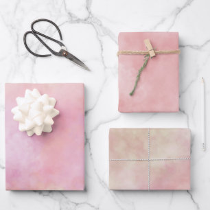 Blush roze kleurstof inpakpapier vel