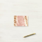 Blush Roze Koe Dierenprint Post-it® Notes (Op bureau)