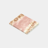 Blush Roze Koe Dierenprint Post-it® Notes (Schuin)