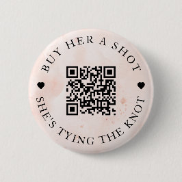 Blush Roze koopt haar een schok die ze de knoop va Ronde Button 5,7 Cm