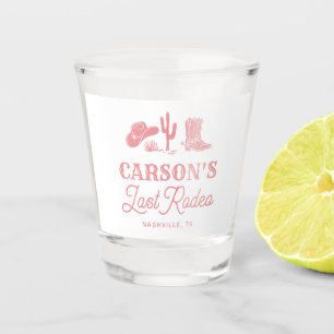 Blush Roze Laatste Rodeo Cowgirl Vrijgezellenfeest Shot Glas