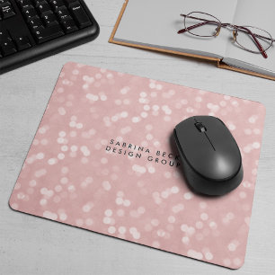 Blush roze lampjes Gepersonaliseerd Muismat
