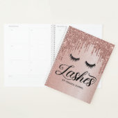 Blush roze lashes Appointment Book Planner (Display)