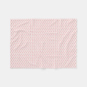 Blush roze lipstick Kisses Fleece Deken (Voorkant (Horizontaal))