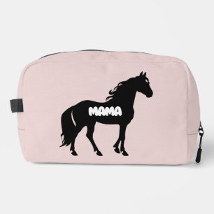 Blush Roze Mama Paard Minimalistische Moederdag Toilettasje