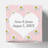Blush roze met Daisies Favor Box Bedankdoosjes (Bovenkant)