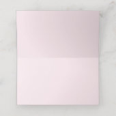 Blush roze met gouden kruis doop (Binnenkant ongevouwen)