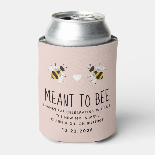 Blush roze methode om Koelbox te worden Blikjeskoeler (Blikje Voorkant)