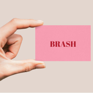 Blush roze minimalistisch Visitekaartje