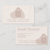 Blush Roze minimalistische esthetische vrouwelijke Visitekaartje (Voorkant / Achterkant)