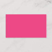 Blush roze minimalistische moderne aangepaste Logo Visitekaartje (Achterkant)