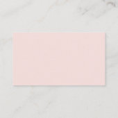 Blush Roze Minimalistische Typografie Bruiloft Reg Informatiekaartje (Achterkant)