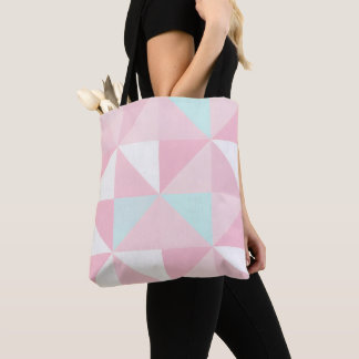 Blush Roze Mint Abstract Populaire Collectie Draagtas