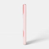 Blush Roze modderretro Striped Pattern Custom Name Samsung Galaxy Hoesje (Linkerkant)