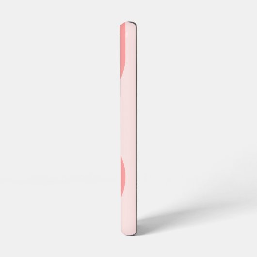 Blush Roze modderretro Striped Pattern Custom Name Samsung Galaxy Hoesje (Linkerkant)
