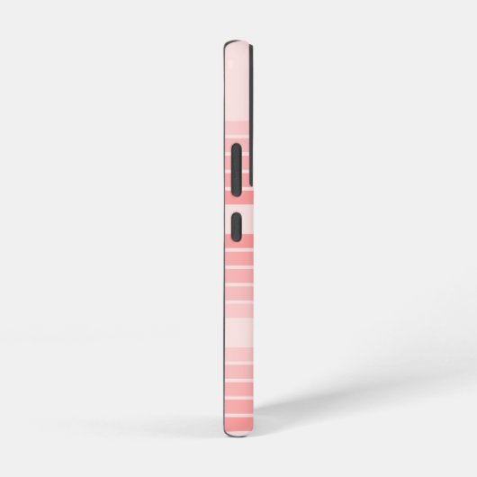 Blush Roze modderretro Striped Pattern Custom Name Samsung Galaxy Hoesje (Rechterkant)