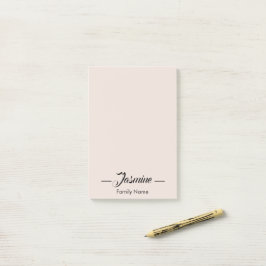 Blush roze Modern Minimalist Post-it® Notes
