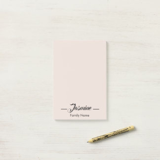 Blush roze Modern Minimalist Post-it® Notes