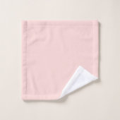 Blush Roze Modern Retro Monogram Initiaal Bad Handdoek (Wasdoekje)