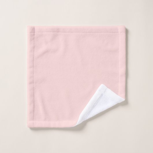 Blush Roze Modern Retro Monogram Initiaal Bad Handdoek (Wasdoekje)