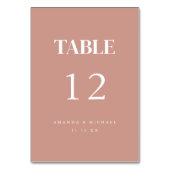 Blush roze moderne bruiloft kaart (Voorkant)